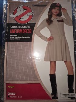 GHOSBUSTERS GIRLS UNIFORM DRESS COSTUME