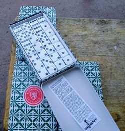 Buchanan's Scotland Collectible Double Six dominoes in tin