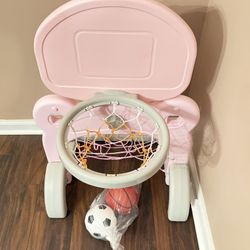 Adjustable 2-in-1 Sport Activity Playset Centers 