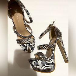New Snake Print Heels