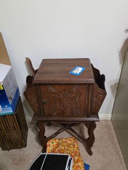 Antique magazine table