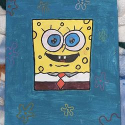 Hand Done SpongeBob SquarePants Painting 