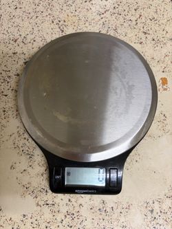 Amazon Basics Stainless Steel Digital Kitchen Scale (Max 11 lbs / 5kg)