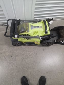 40 Volt Electric Lawn Mower With Battery