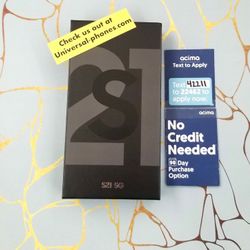 SAMSUNG GALAXY S21 5G 128GB UNLOCKED.   FREE SMARTWACH/ HEADPHONES. PAY $1 TODAY  REST IN  PAYMENTS.  NO  CREDIT NEEDED  FINANCING     
