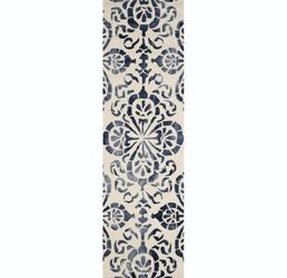 2'3"x6' Dip Dye Handman Tufted Runner Rug -  100% Wool