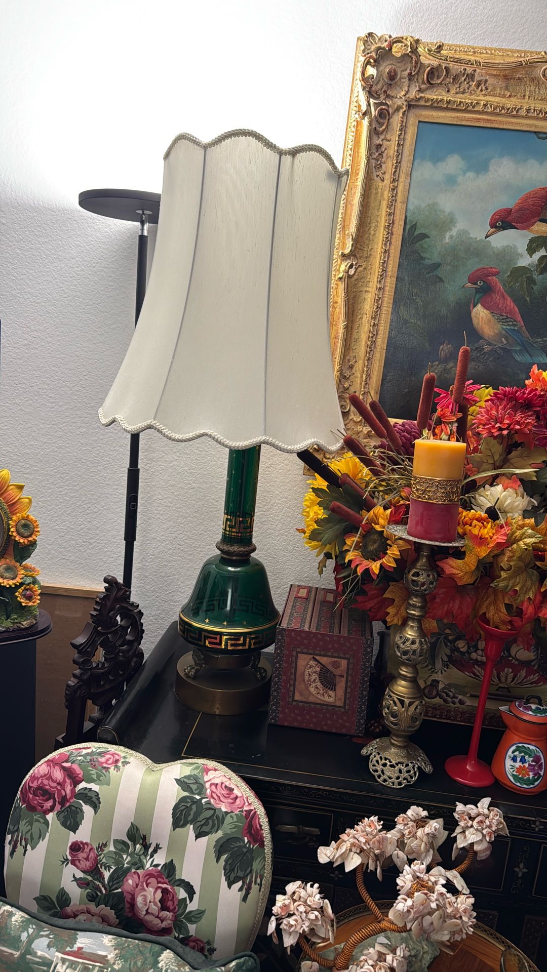 Antique Green Lamp