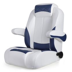 (Small Damage) NORTHCAPTAIN Premium Reclining High Back Pontoon Captain's Chair Boat Bucket Seat with Armrest