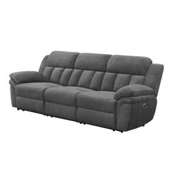 New 98” Electric Reclining Sofa – Light Gray – Retail $3,523 - Open Box - Delivery Available