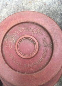 Sports craft official shuffleboard discs
