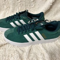 Adidas Green And White Mens Shoes Sizes 9 