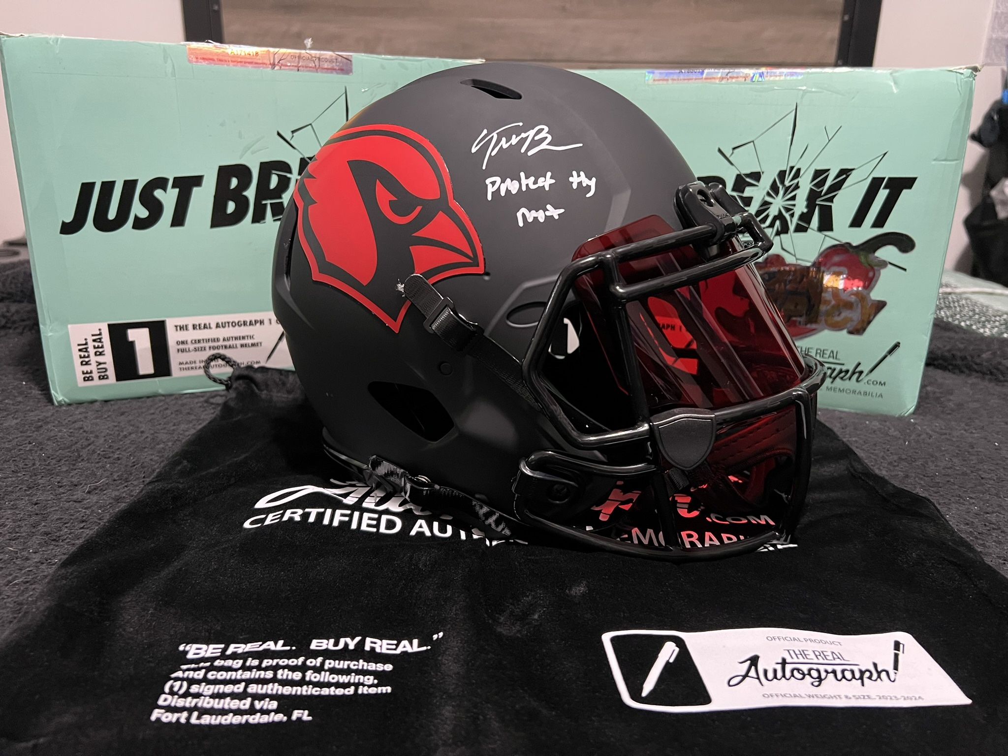 Trey McBride Full Size Cardinals Helmet