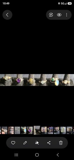 Crystal Ring Set