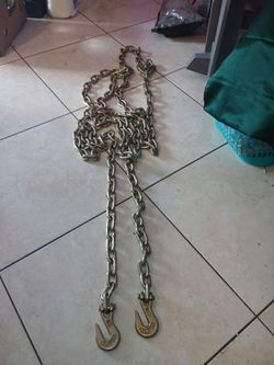 5/16" x 20' Grade 70 Transport Chain w/ Clevis Grab Hooks | Heavy-Duty Tie-Down | 4,700 lbs WLL 
Product Description:
Experience unparalleled strength