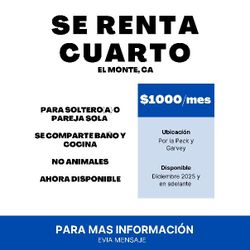 Se Renta Cuarto