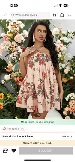 Pink Floral Dress
