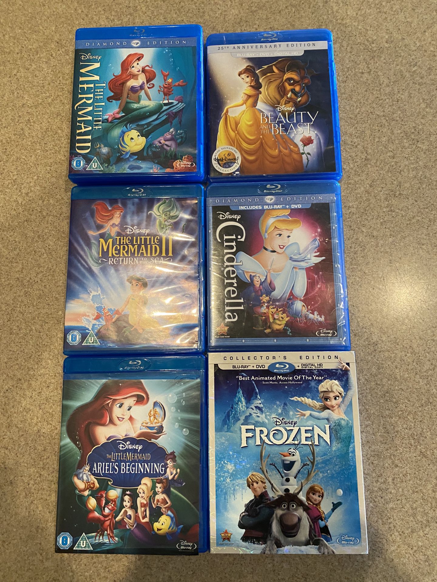 Assorted Disney Princess DVDs