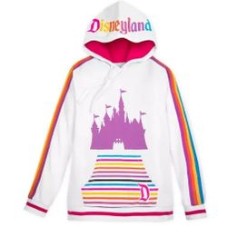 DisneyParks DISNEYLAND Retro Rainbow Hoodie XL NWT