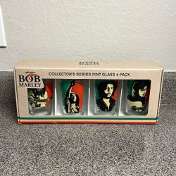 Bob Marley Pint Glass Collectors  Set