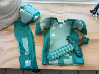 Kids Minecraft Armor Deluxe Costume, PLUS Added Sword