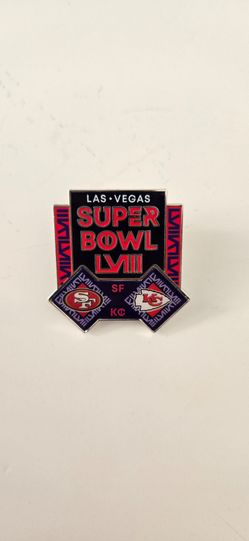 Brand New Super Bowl LVIII 58. San Francisco 49ers. Kansas City Chiefs. Collector Lapel Pin