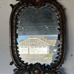 Tuscan Antique 1800’s Walnut Wall mirror