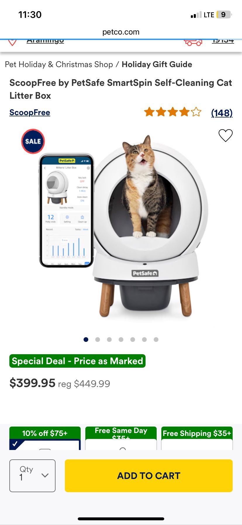 Self Cleaning Litter Box