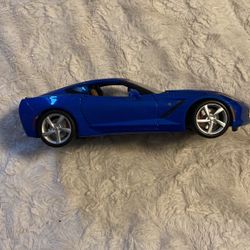 Toy Blue Corvette