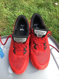 Under Armour charged bandit trail red (contact info removed)-601 men’s size 10.5