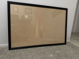 Black Wood With Glass Frame 38” x 26.25” Including 1.25” Frame