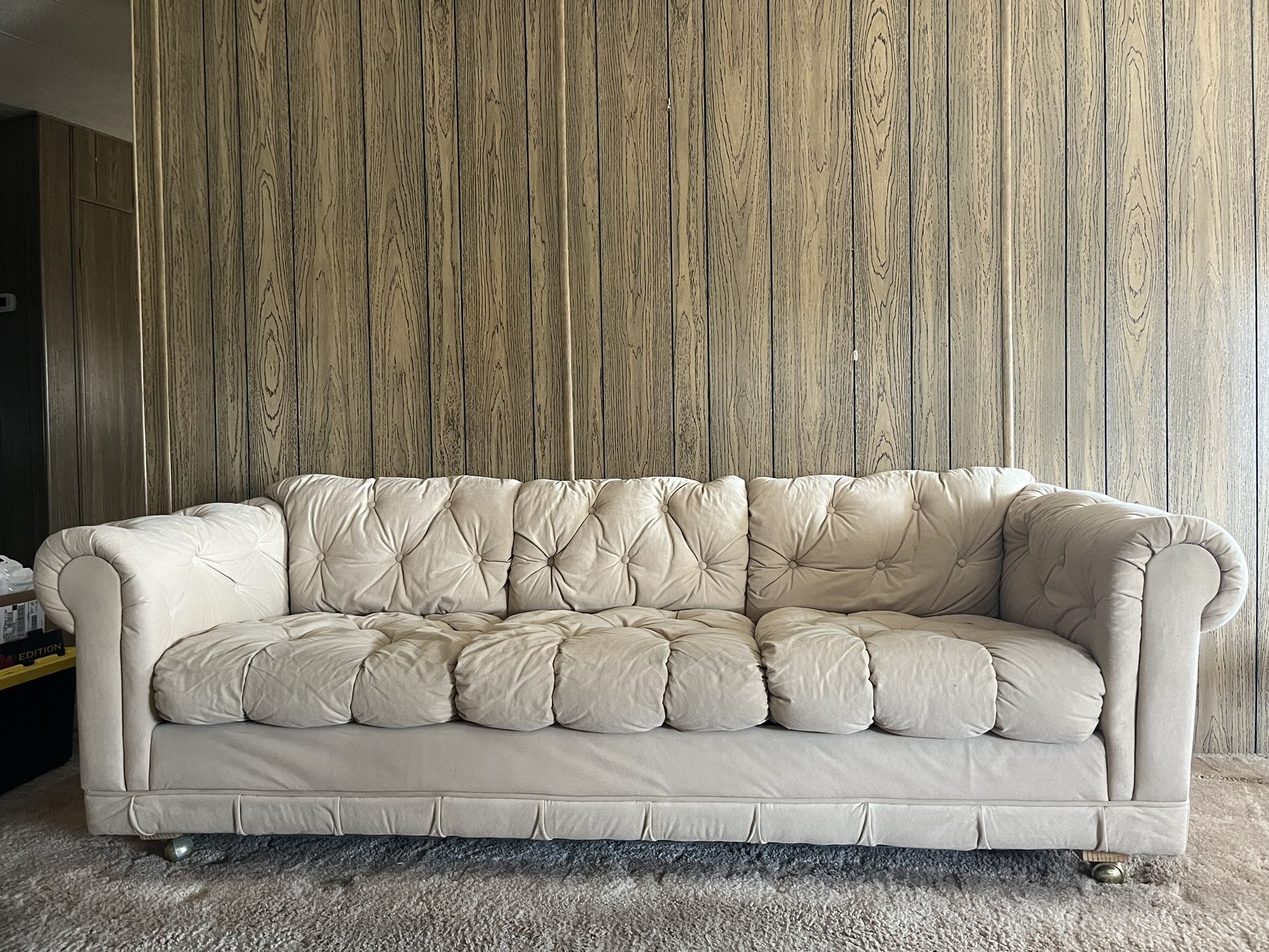 Vintage three cushioned couch