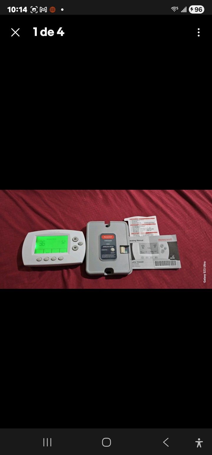 Honeywell Home Wireless Programmable FocusPRO Kit with Wireless Adapter Allows to be Used with TrueZONE Panel YTH6320R1004  
The back cover of the the