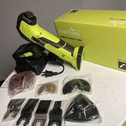 Snapfresh Brushless Cordless 20 Volt Multitool With Battery And 1 Hr Rdpid Charger