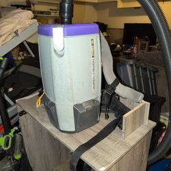 ProChem Backpack Vacuum Cleaner (Long power cord & extra bags included, NO WAND STICK)