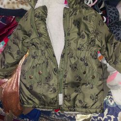 Disney Sherpa Jacket Size 2T
