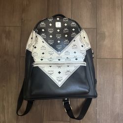 Mcm Stark Stripe Backpack 