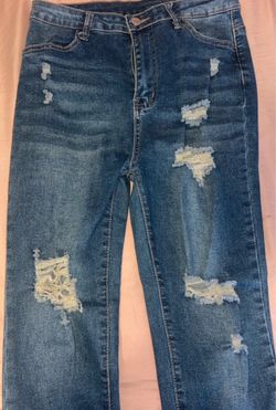 Distressed Blue Denim Jeans (s4-6)