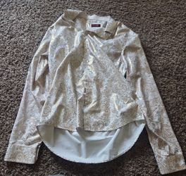 Men's Gold Button Up shirt