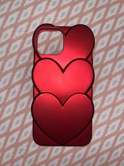 IPHONE 13 red heart case