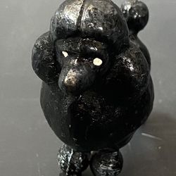 Vintage Pewter Lead Metal Poodle Dog Miniature Figurine
