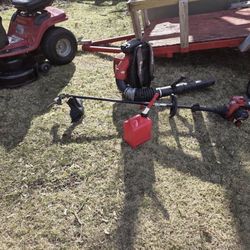 Come Get This Spring Mower Deal. - With Trailer Redmax Siresder Trimmer Gas Can Mower