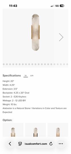4 Melange Elongated Sconces