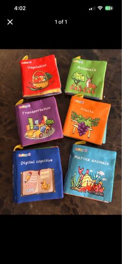 Baby Soft Cloth Books Set of 6