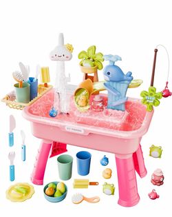 Kids Water Play Table with Accessories Set