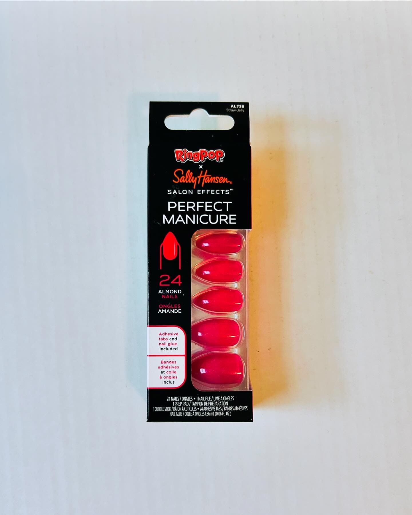 Sally Hansen x Ring Pop Salon Effects Press-On Nails Straw-Jelly