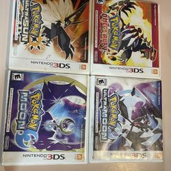 POKEMON GAMES 3Ds Moon, Sun, Ultra Sun , Ultra Moon 