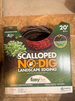 SCALLOPED DIY NO-DIG LANDSCAPE EDGING