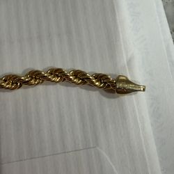 10k Gold rope bracelet