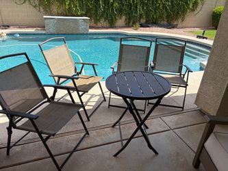 Outdoor Folding Table and Chairs