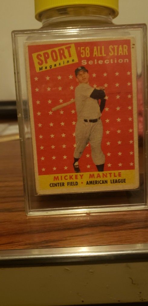 1958  All-Star Selection Mickey Mantle Card #487